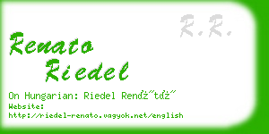 renato riedel business card